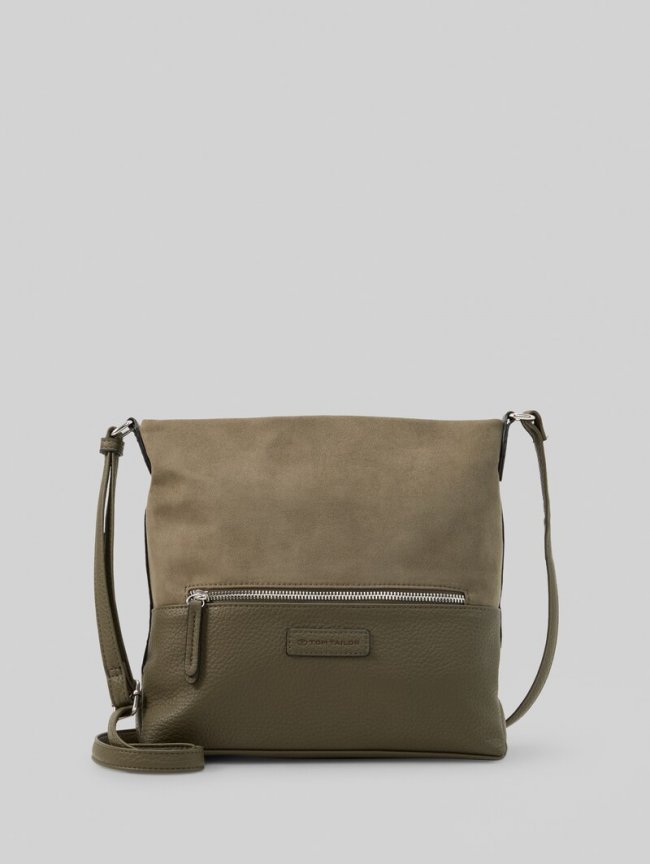 Tom Tailor TTGIA M Umhängetasche aus Lederimitat - Mixed Khaki Tom Tailor TTGIA M Umhängetasche aus Lederimitat - Mixed Khaki