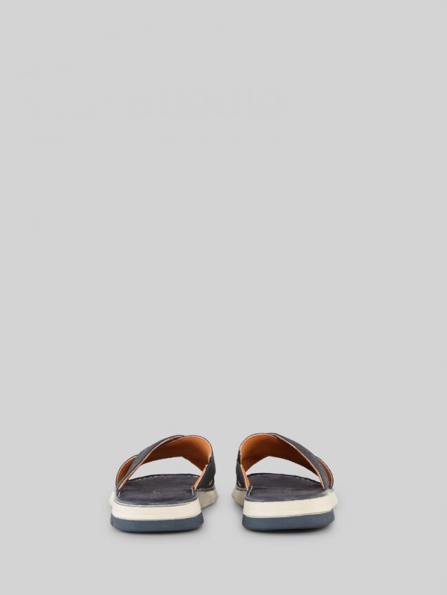 Tom Tailor Slides mit Logo-Applikation - Navy