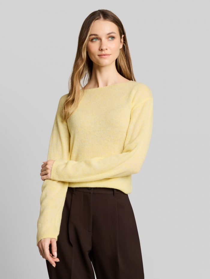 Tom Tailor Strickpullover mit Alpaka-Anteil - Soft Vanilla Yellow Melange Tom Tailor Strickpullover mit Alpaka-Anteil - Soft Vanilla Yellow Melange