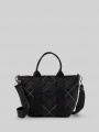 Tom Tailor TTAMINTA M Shopper mit Karomuster - Schwarz / Black Tom Tailor TTAMINTA M Shopper mit Karomuster - Schwarz / Black