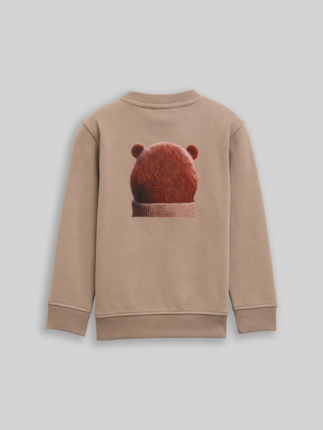 Tom Tailor Sweatshirt mit Print - Mellow Brown Tom Tailor Sweatshirt mit Print - Mellow Brown