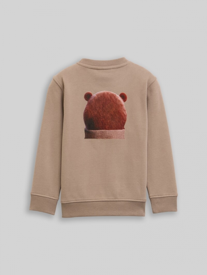 Tom Tailor Sweatshirt mit Print - Mellow Brown Tom Tailor Sweatshirt mit Print - Mellow Brown