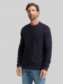 Tom Tailor Strickpullover mit Rundhalsausschnitt - Sky Captain Blue Tom Tailor Strickpullover mit Rundhalsausschnitt - Sky Captain Blue