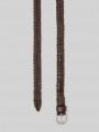 Tom Tailor TTCLAUDETTE Flechtgürtel aus Leder - Brown Uni Tom Tailor TTCLAUDETTE Flechtgürtel aus Leder - Brown Uni