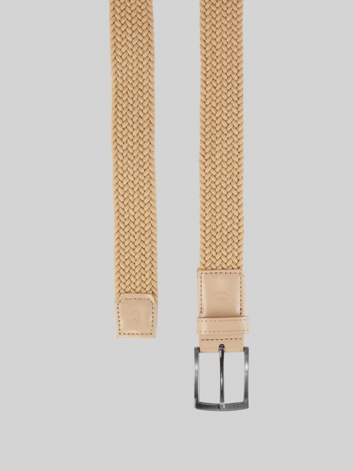 Tom Tailor TTJAMIE Elastischer Flechtgürtel mit eckiger Dornschließe - Beige Tom Tailor TTJAMIE Elastischer Flechtgürtel mit eckiger Dornschließe - Beige