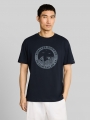 Tom Tailor T-Shirt mit Print - Sky Captain Blue Tom Tailor T-Shirt mit Print - Sky Captain Blue