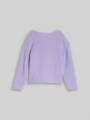 Tom Tailor Strickpullover mit gerollten Saumkanten - Sweet Purple Melange Tom Tailor Strickpullover mit gerollten Saumkanten - Sweet Purple Melange