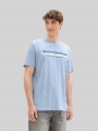 Tom Tailor T-Shirt mit Logo-Print - Brunnera Blue