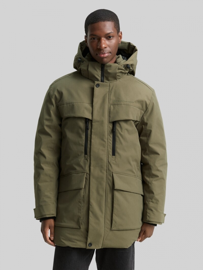 Tom Tailor Arctic Parka mit abnehmbarer Kapuze - Jungle Soil Green Tom Tailor Arctic Parka mit abnehmbarer Kapuze - Jungle Soil Green