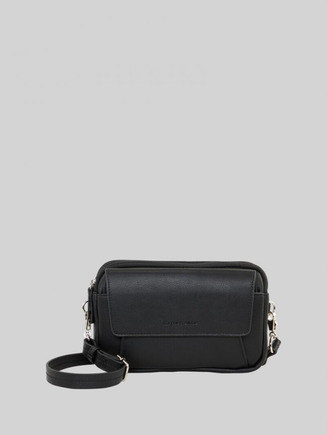 Tom Tailor TTTILLY S Umhängetasche mit Umschlag - Schwarz / Black Tom Tailor TTTILLY S Umhängetasche mit Umschlag - Schwarz / Black