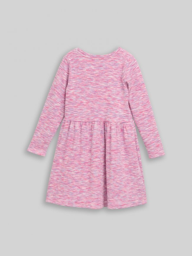 Tom Tailor Mini-Kleid mit Rippstruktur - Pink Space Dye Texture Tom Tailor Mini-Kleid mit Rippstruktur - Pink Space Dye Texture