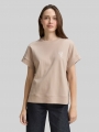 Tom Tailor Loose Fit T-Shirt mit Print - Soft Taupe Grey Tom Tailor Loose Fit T-Shirt mit Print - Soft Taupe Grey