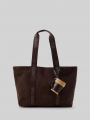 Tom Tailor TTCORTINI L Shopper mit Anhänger - Dark Brown Tom Tailor TTCORTINI L Shopper mit Anhänger - Dark Brown