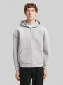 Tom Tailor Relaxed Fit Hoodie Sweatjacke aus Scuba - Light Stone Grey Melange Tom Tailor Relaxed Fit Hoodie Sweatjacke aus Scuba - Light Stone Grey Melange