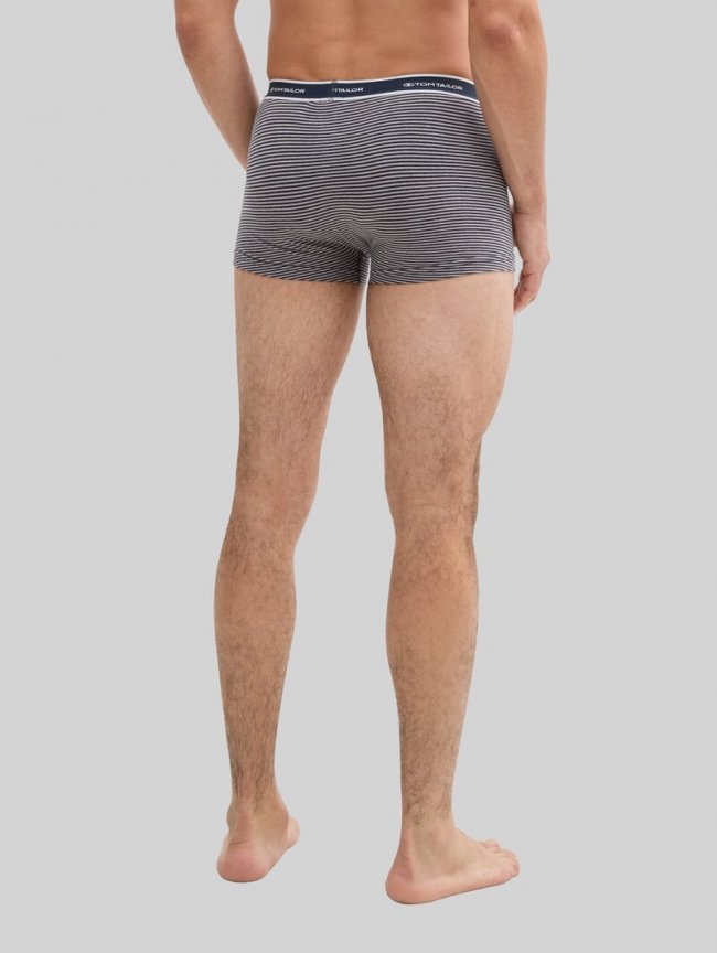 Tom Tailor Kurze Boxershorts im 2er-Pack - Blue-middle-stripes Tom Tailor Kurze Boxershorts im 2er-Pack - Blue-middle-stripes