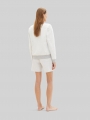 Tom Tailor Loungewear Sweat-Shorts - Weiß-mittel-melange Tom Tailor Loungewear Sweat-Shorts - Weiß-mittel-melange