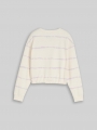 Tom Tailor Cropped Sweatshirt mit Batikmuster - White Lilac Batik Design Tom Tailor Cropped Sweatshirt mit Batikmuster - White Lilac Batik Design