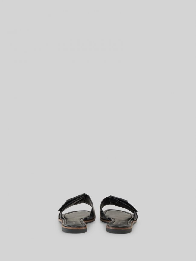 Tom Tailor Flache Sandalen mit Schleifen-Detail - Black Tom Tailor Flache Sandalen mit Schleifen-Detail - Black