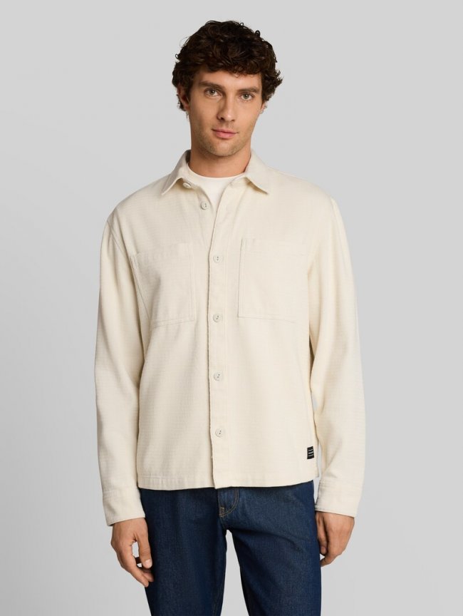 Tom Tailor Overshirt aus Baumwolle - Gardenia White Tom Tailor Overshirt aus Baumwolle - Gardenia White