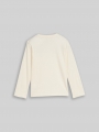Tom Tailor Langarmshirt mit Print - Wool White Tom Tailor Langarmshirt mit Print - Wool White