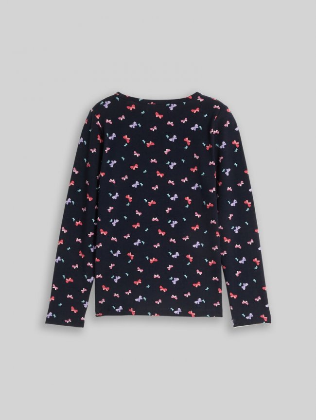 Tom Tailor Langarmshirt mit Muster - Multicolor Butterfly Design Tom Tailor Langarmshirt mit Muster - Multicolor Butterfly Design