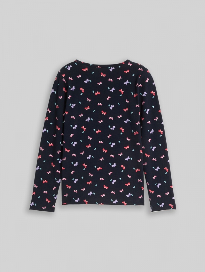 Tom Tailor Langarmshirt mit Muster - Multicolor Butterfly Design Tom Tailor Langarmshirt mit Muster - Multicolor Butterfly Design