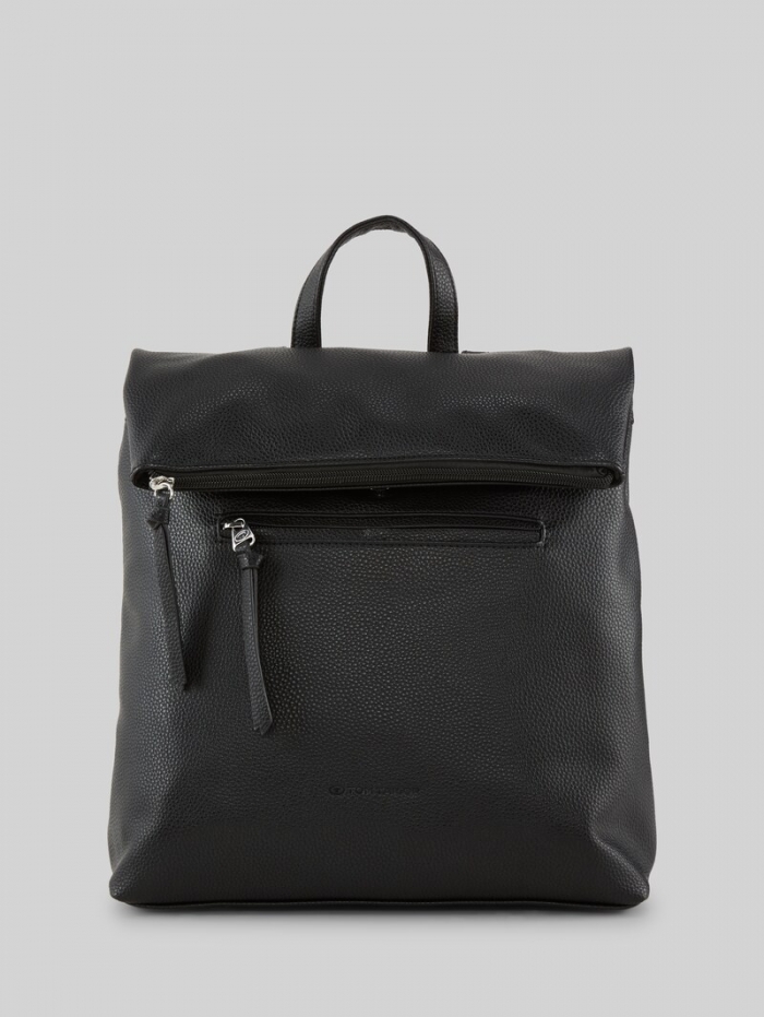 Tom Tailor TTTINNA Rucksack mit Umschlag - Schwarz / Black Tom Tailor TTTINNA Rucksack mit Umschlag - Schwarz / Black