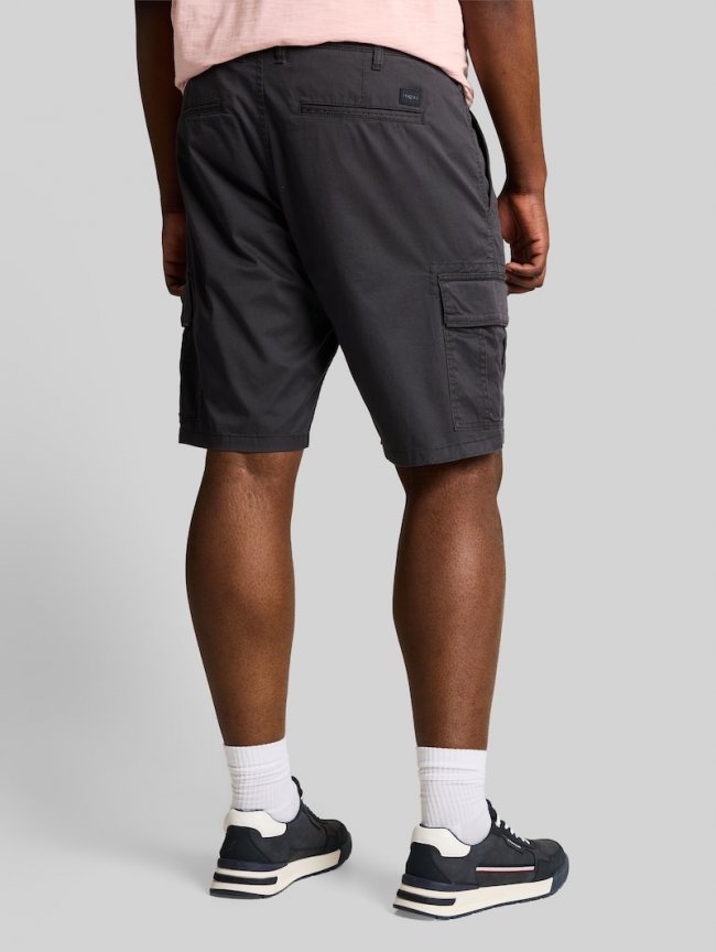 Tom Tailor Plus Size - TTPLUS REGULAR Cargo Shorts - Grey Mini Geometric Print Tom Tailor Plus Size - TTPLUS REGULAR Cargo Shorts - Grey Mini Geometric Print