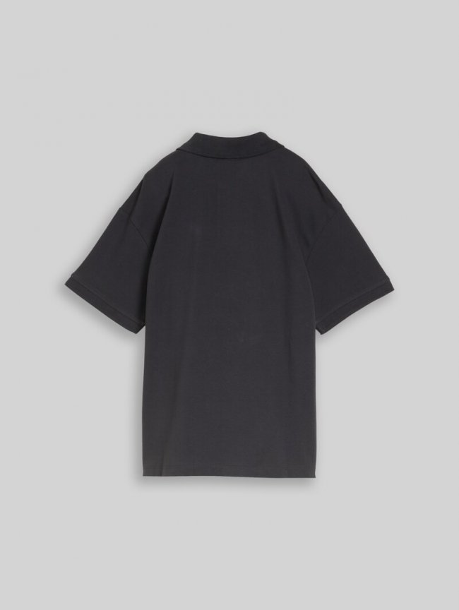 Tom Tailor Oversize Piqué Poloshirt - Coal Grey Tom Tailor Oversize Piqué Poloshirt - Coal Grey
