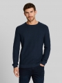 Tom Tailor Strickpullover aus Baumwolle - Mouline Blue Navy Tom Tailor Strickpullover aus Baumwolle - Mouline Blue Navy