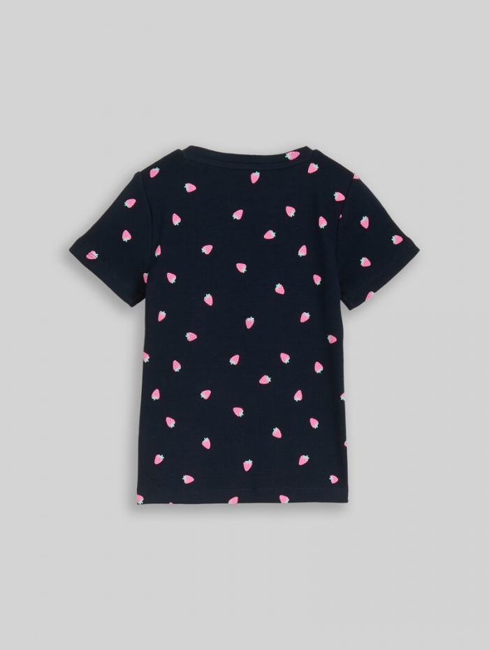 Tom Tailor T-Shirt mit Erdbeer-Motiv - Small Strawberry Print Tom Tailor T-Shirt mit Erdbeer-Motiv - Small Strawberry Print
