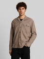 Tom Tailor Loose Fit Oxford Hemd - Brown Grindle Structure Tom Tailor Loose Fit Oxford Hemd - Brown Grindle Structure