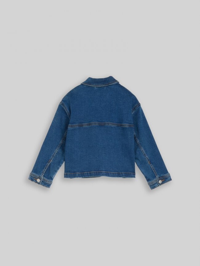 Tom Tailor Jeansjacke mit Stretch - Mid Stone Bright Blue Denim Tom Tailor Jeansjacke mit Stretch - Mid Stone Bright Blue Denim