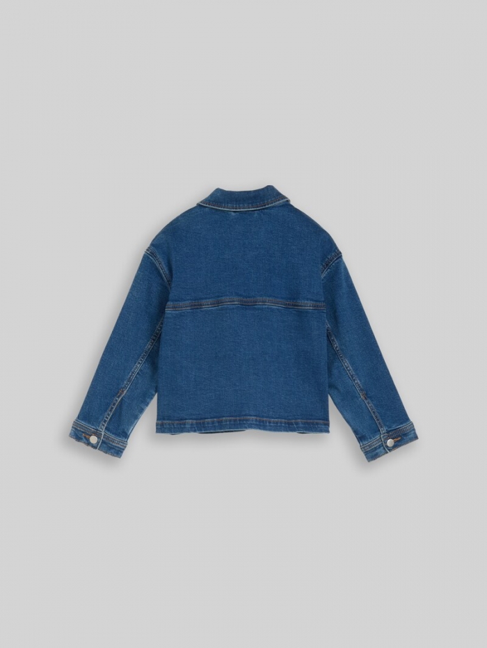 Tom Tailor Jeansjacke mit Stretch - Mid Stone Bright Blue Denim Tom Tailor Jeansjacke mit Stretch - Mid Stone Bright Blue Denim