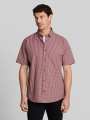 Tom Tailor Regular Fit Kurzarmhemd mit Karomuster - Dusty Rose Check Tom Tailor Regular Fit Kurzarmhemd mit Karomuster - Dusty Rose Check