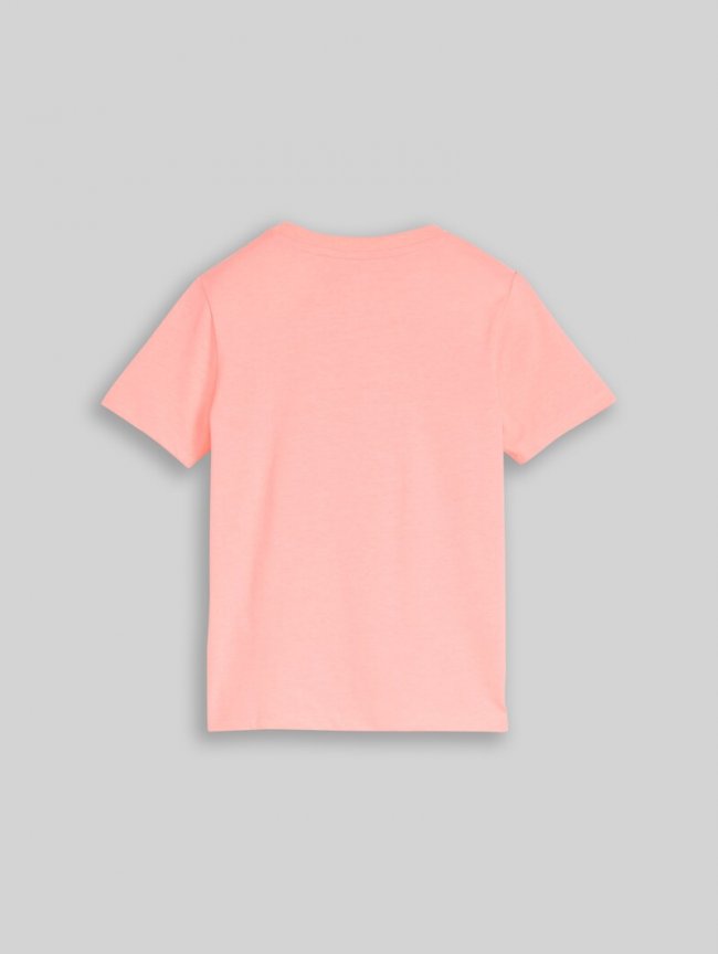 Tom Tailor T-Shirt mit UV-Print - Soft Neon Pink Tom Tailor T-Shirt mit UV-Print - Soft Neon Pink