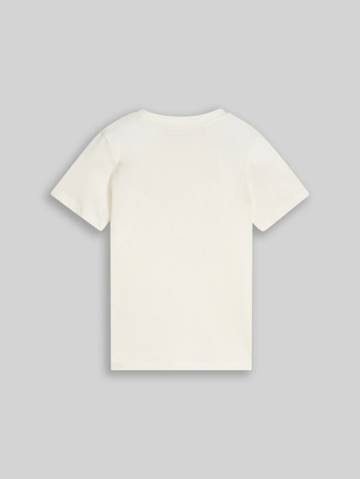 Tom Tailor T-Shirt mit Print aus Baumwolle - Wool White Tom Tailor T-Shirt mit Print aus Baumwolle - Wool White