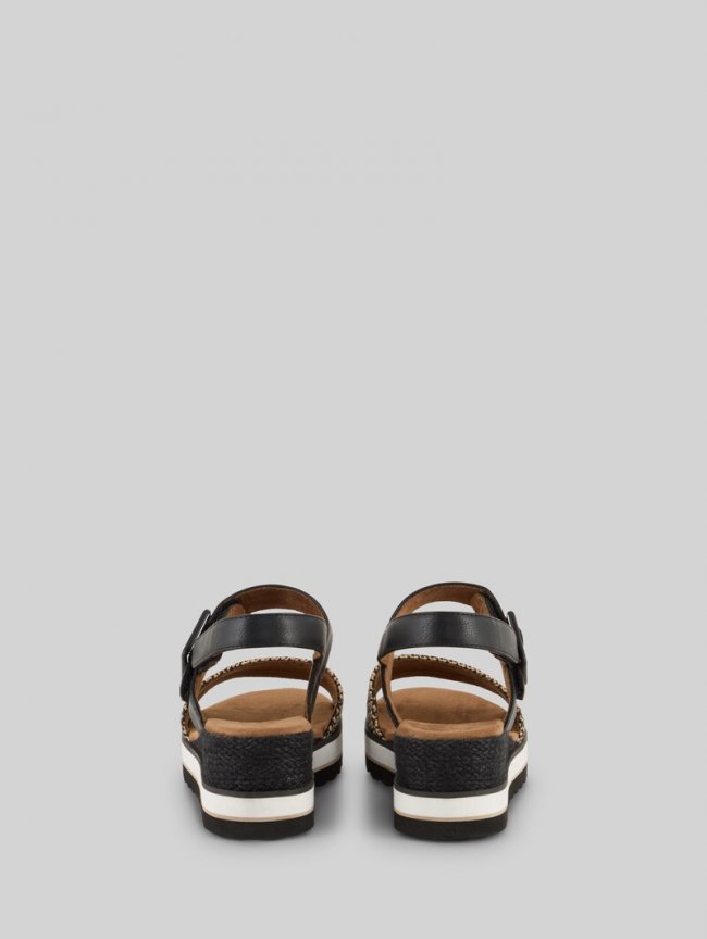 Tom Tailor Sandalen mit Keilabsatz - Black Tom Tailor Sandalen mit Keilabsatz - Black