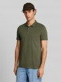 Tom Tailor Piqué Poloshirt aus Baumwolle - Urban Olive Green Tom Tailor Piqué Poloshirt aus Baumwolle - Urban Olive Green