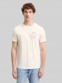 Tom Tailor T-Shirt mit Print - Gardenia White