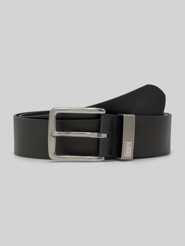 Tom Tailor TTJOE Ledergürtel mit eckiger Dornschließe - Black Uni Tom Tailor TTJOE Ledergürtel mit eckiger Dornschließe - Black Uni