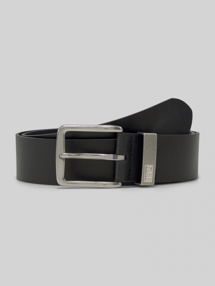Tom Tailor TTJOE Ledergürtel mit eckiger Dornschließe - Black Uni Tom Tailor TTJOE Ledergürtel mit eckiger Dornschließe - Black Uni