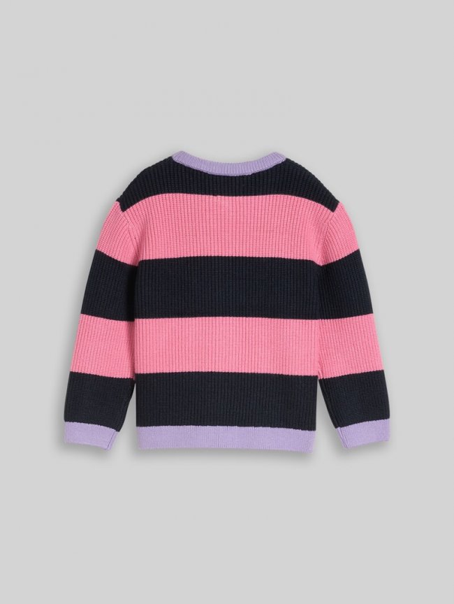 Tom Tailor Cardigan mit Streifenmuster - Pink And Blue Bold Stripe Tom Tailor Cardigan mit Streifenmuster - Pink And Blue Bold Stripe