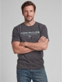 Tom Tailor T-Shirt aus Baumwolle mit Logo-Print - Tarmac Grey