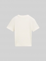 Tom Tailor Cropped T-Shirt mit Rippstruktur - Wool White Tom Tailor Cropped T-Shirt mit Rippstruktur - Wool White