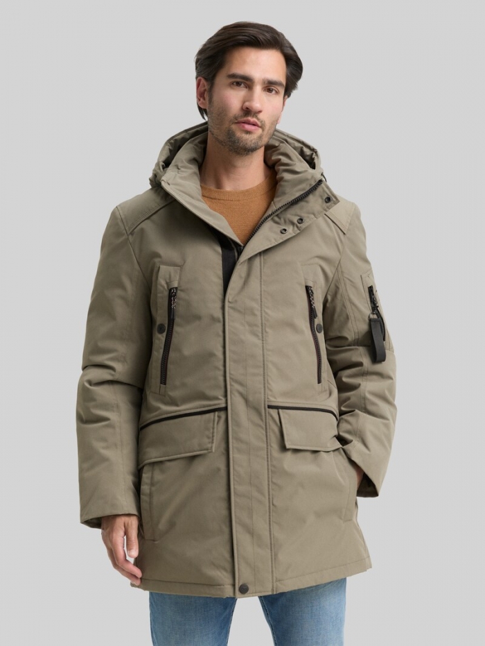 Tom Tailor Arctic Parka mit abnehmbarer Kapuze - Smokey Olive Green