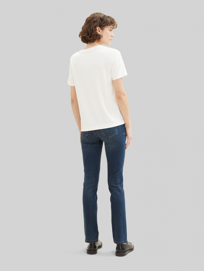 Tom Tailor TTALEXA STRAIGHT Jeans - Mid Stone Wash Denim Tom Tailor TTALEXA STRAIGHT Jeans - Mid Stone Wash Denim