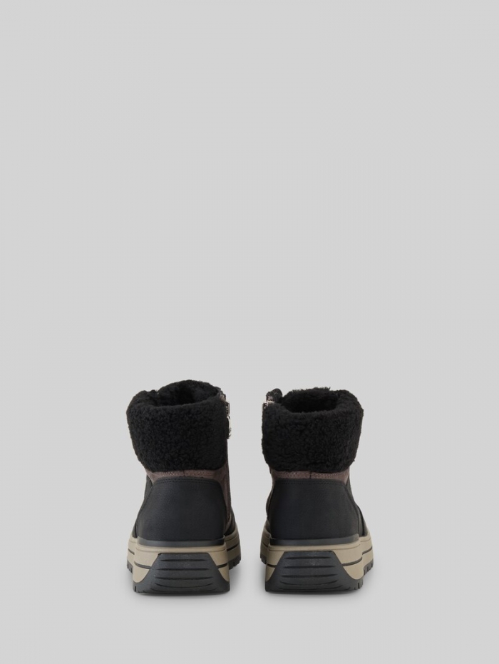 Tom Tailor Wasserfeste Stiefeletten mit Plateau-Sohle - Black Tom Tailor Wasserfeste Stiefeletten mit Plateau-Sohle - Black