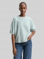 Tom Tailor Boxy Fit T-Shirt - Silver Cloud Blue Melange