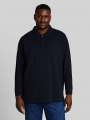 Tom Tailor Plus Size - Langarm Piqué Poloshirt - Sky Captain Blue Tom Tailor Plus Size - Langarm Piqué Poloshirt - Sky Captain Blue
